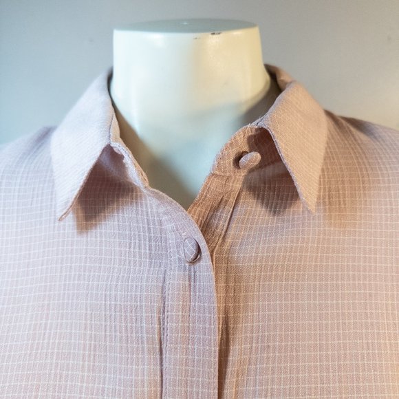 New Frontier Womens Size Small Pink Shirt Button Up Western Collared Brand New - Picture 5 of 12